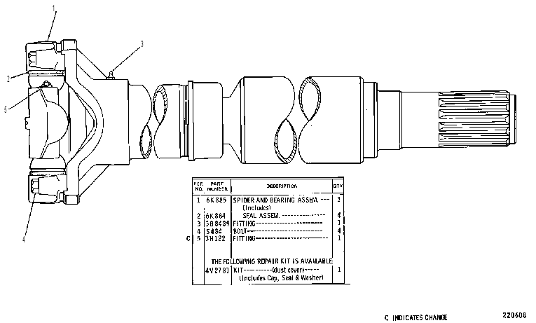 SLIP JOINT GROUP 4V2754 CAT