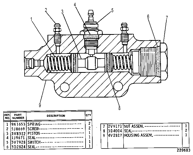 SWITCH GP-DIFF PRESSURE 4V8371 CAT