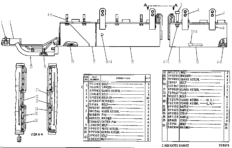 Защита нижняя 7G0058 CAT