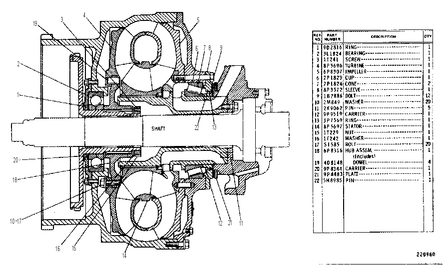 Гидротрансформатор 6P6411 CAT