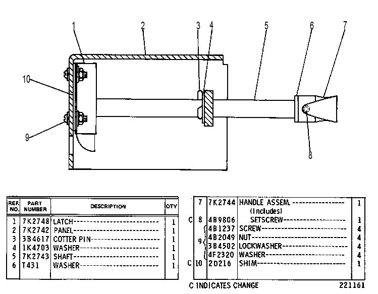 DOOR HOLD ASSEMBLY 9K8899 CAT