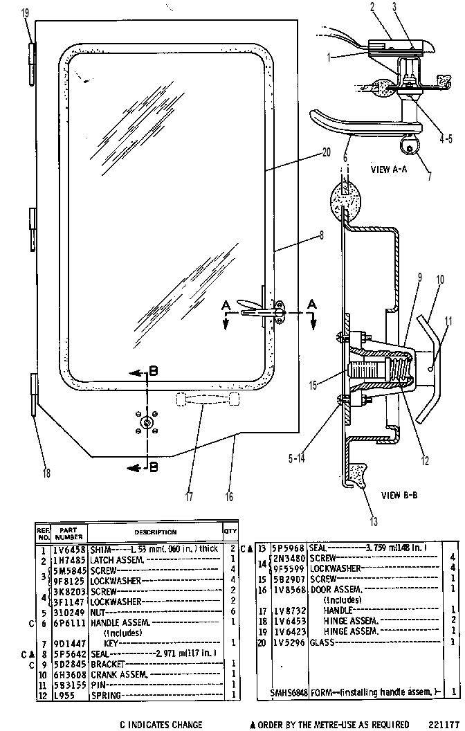 DOOR GROUP 9K7137 CAT