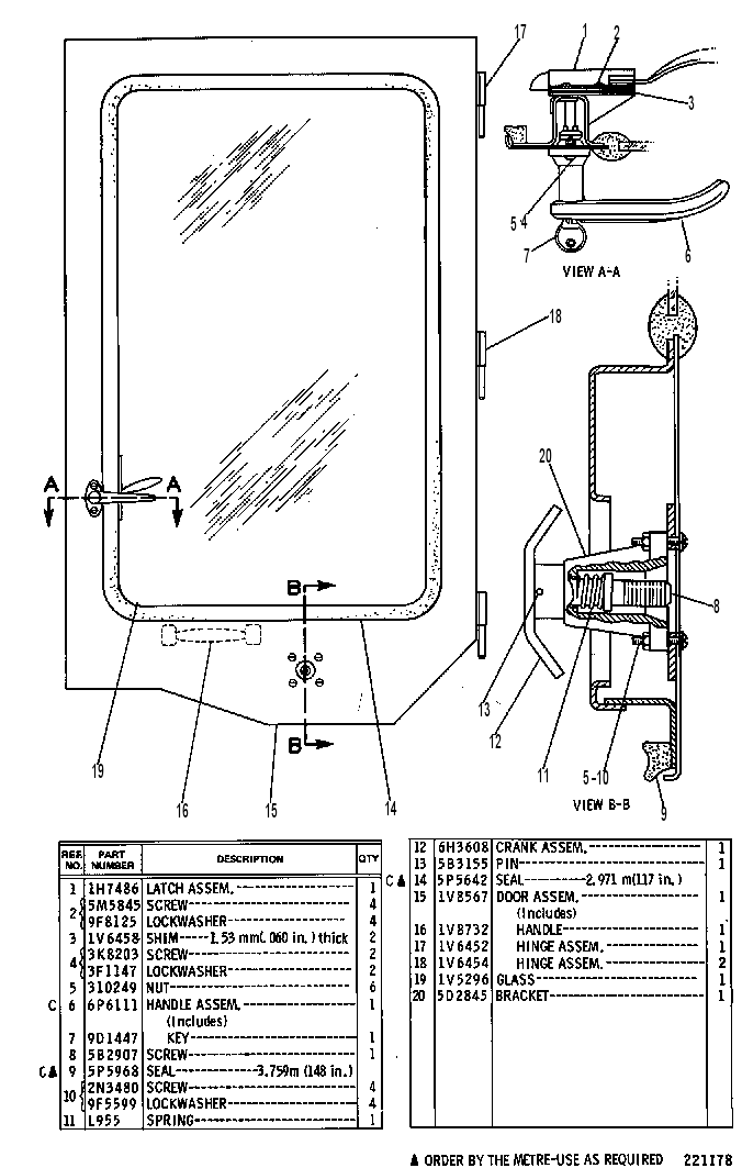 DOOR GROUP 9K7138 CAT