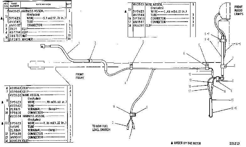 Проводка передняя 4V3135 CAT