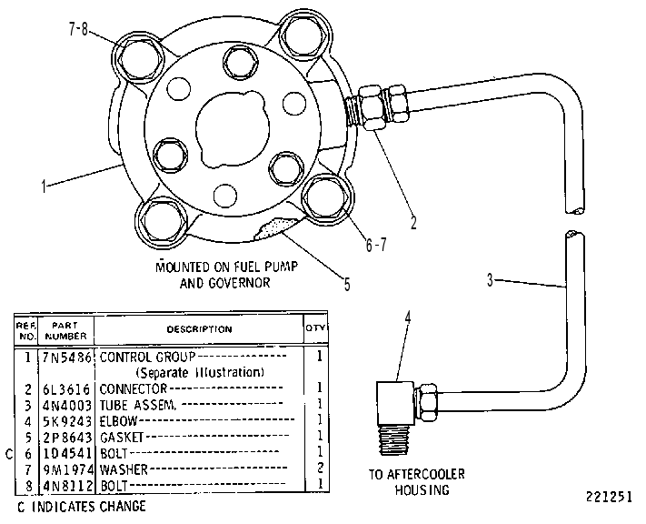 FUEL RATIO CONTROL GROUP 7N9237 CAT