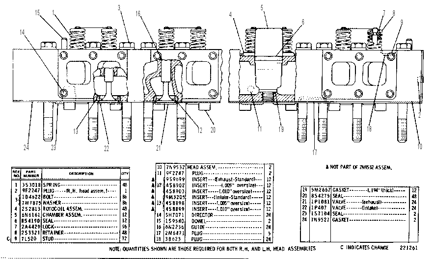 Головка блока цилиндров 7N9551 CAT