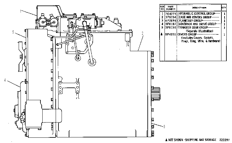 TRANSMISSION 6P2477 CAT