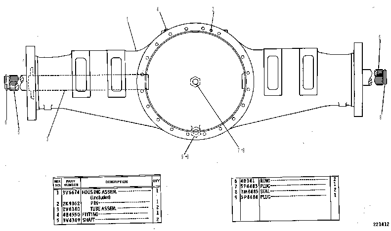 AXLE GP-FIXED 3V6146 CAT