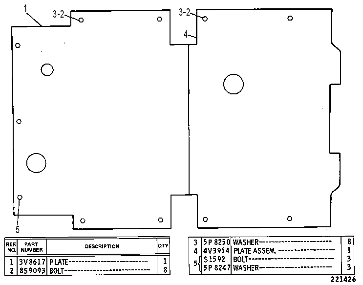 Защита картера 5V1452 CAT