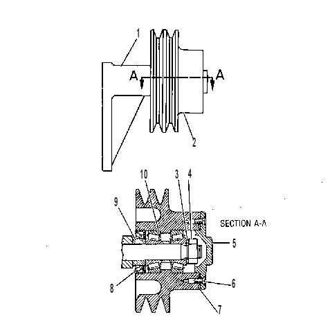 PULLEY AS 6N7690 CAT