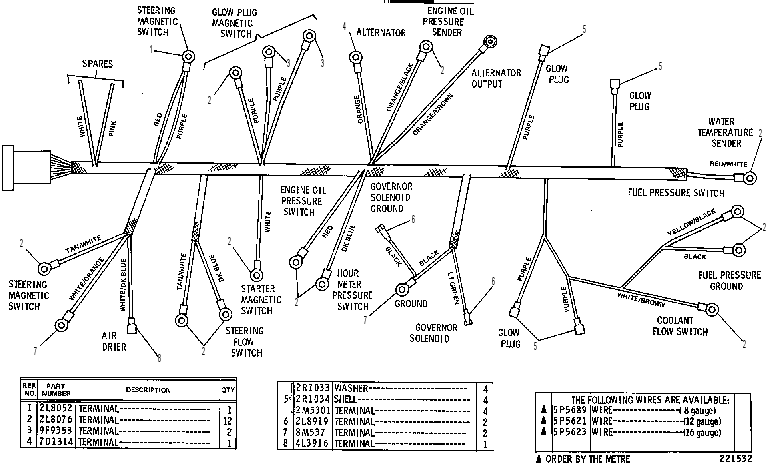 WIRING HARNESS ASSEMBLY 2G1621 CAT