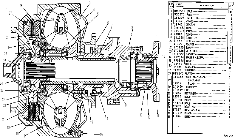 Гидротрансформатор 1T1213 CAT