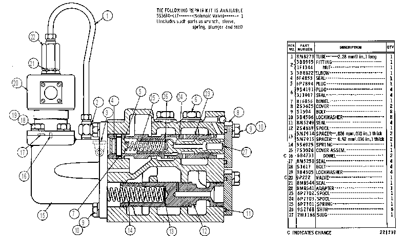 VALVE GP-LOCKUP CLCH & SYNC 6P9487 CAT