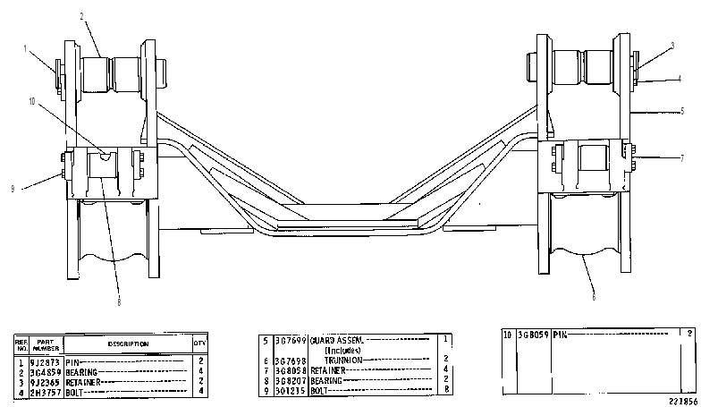 TRUNNION & GUARD GP 3G7702 CAT
