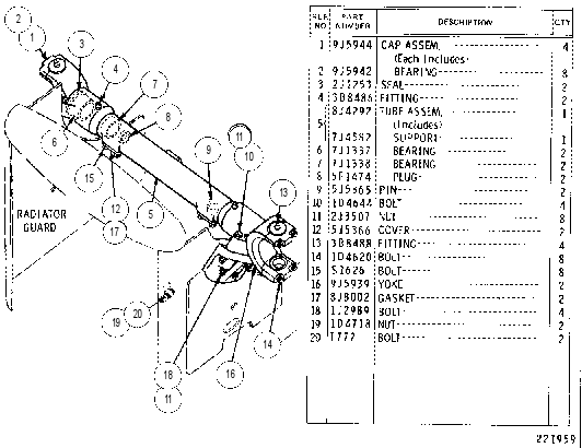 CYLINDER MOUNTING GROUP 3G6345 CAT