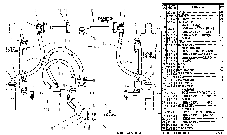 Гидравлические трубопроводы 2V4910 CAT