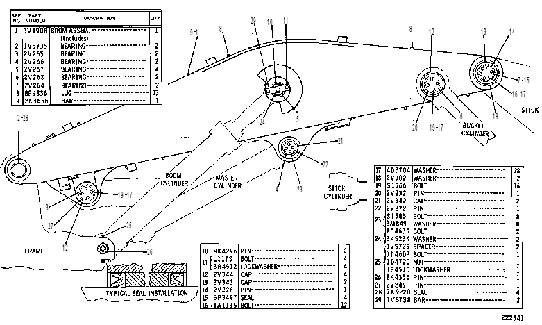 BOOM GP-SHOVEL 3V1907 CAT