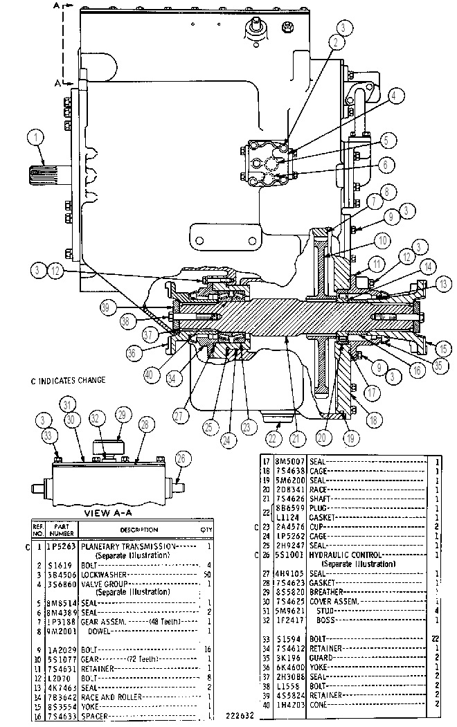 TRANSMISSION 1P5260 CAT