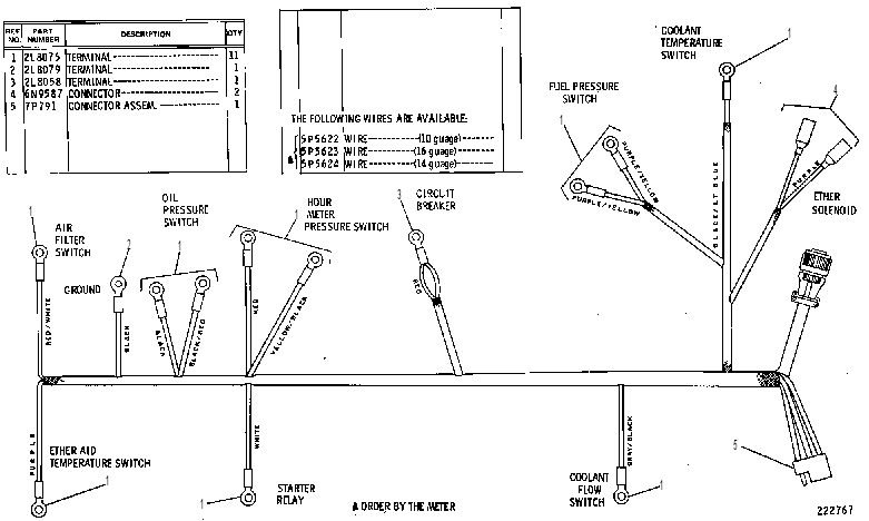 HARNESS AS-WIRING-ENGINE 4V9198 CAT