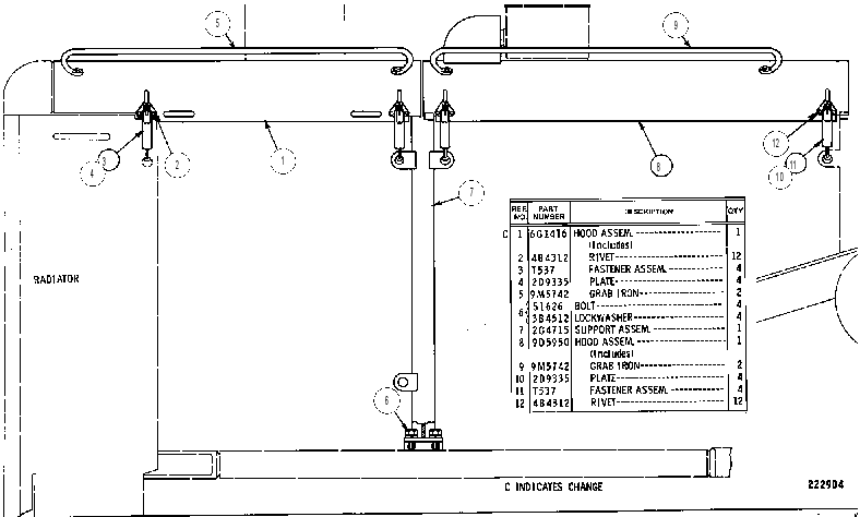 HOOD GROUP 9D5940 CAT