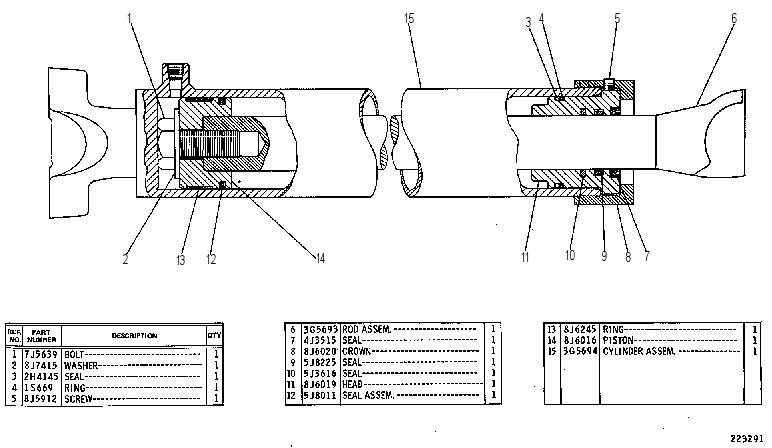 CYLINDER GP-CENTERSHIFT 3G5228 CAT