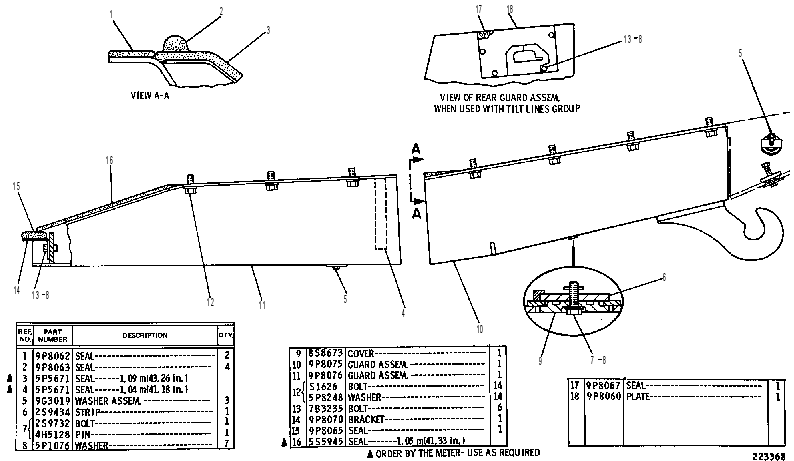 CRANKCASE GUARD GROUP 9P8077 CAT