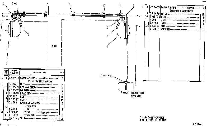 LIGHTING GP-4 LAMP 4V5568 CAT
