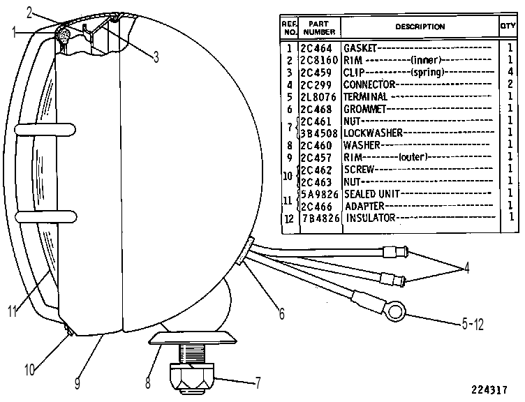 LAMP AS-HEAD 2C8157 CAT