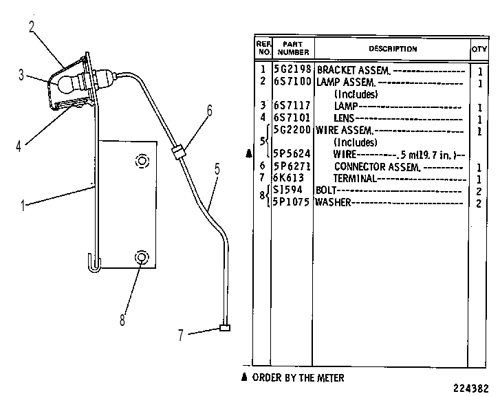 MOUNTING GP-REGISTRATION 5G2197 CAT