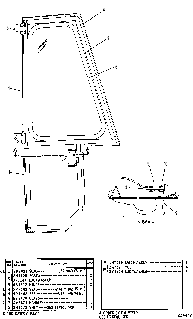 DOOR GP-LH 6S9556 CAT