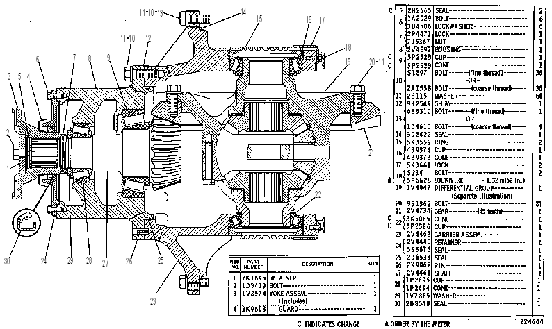 Дифференциал с конической передачей 2V4898 CAT