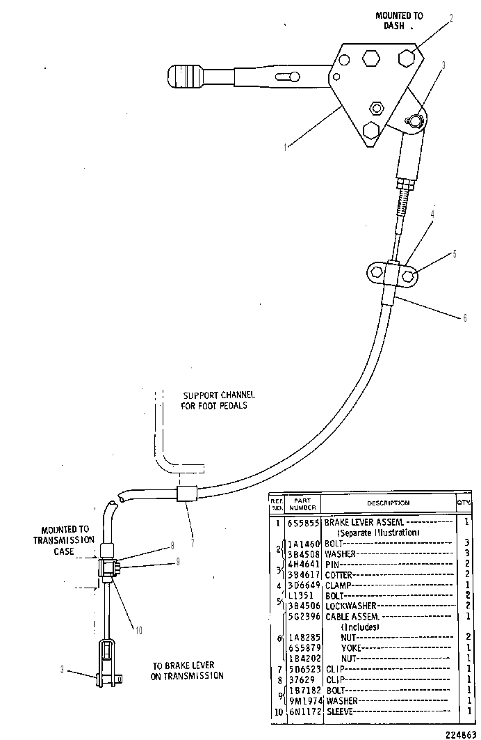 PARKING BRAKE CONTROL GROUP 5G1399 CAT