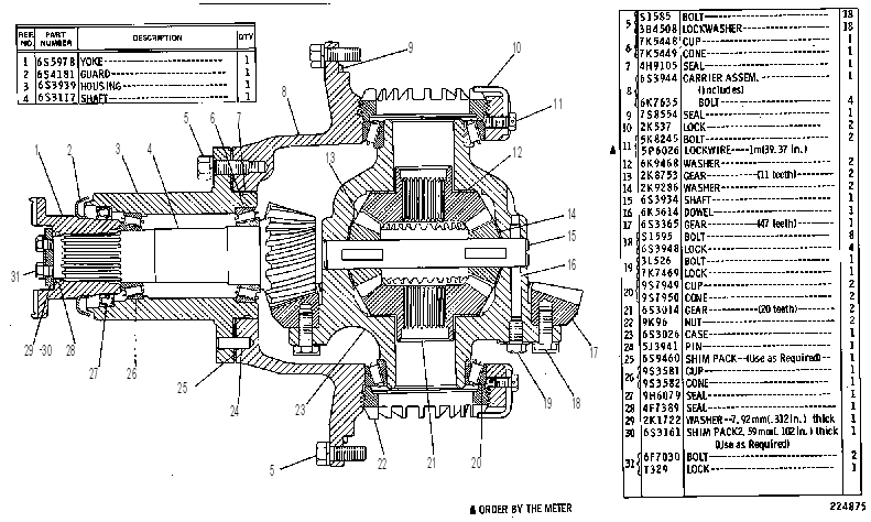 DIFFERENTIAL GP-FRONT 5G1411 CAT