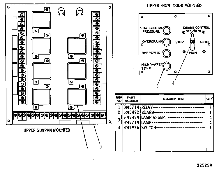 CONTROL GP-AUTO START/STOP 5N5443 CAT