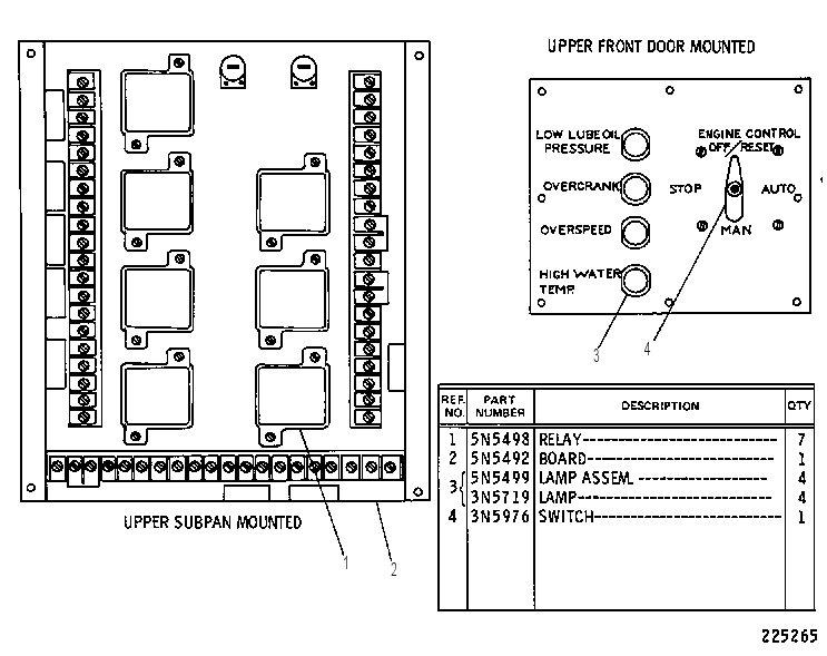 CONTROL GP-AUTO START/STOP 5N5447 CAT