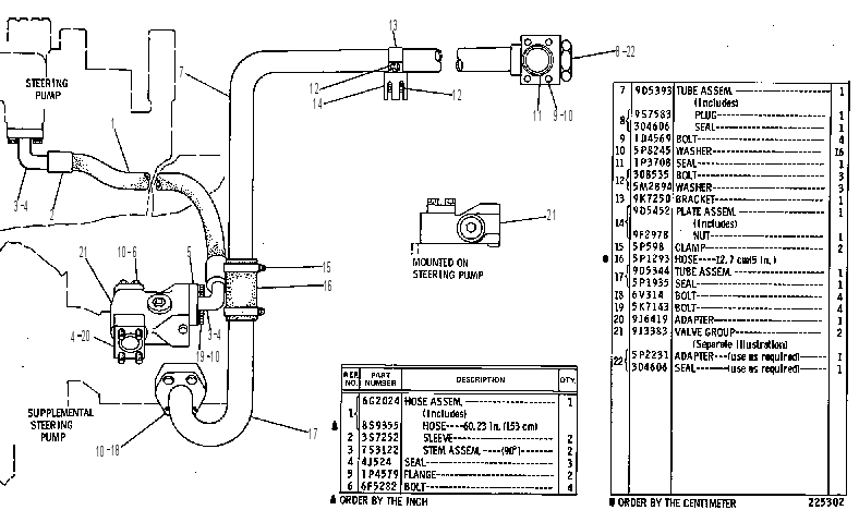 LINES GP-SUPPLEMENTAL STEERING 6G2230 CAT