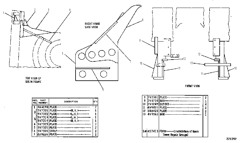 REPAIR GP-FRAME 5V2424 CAT