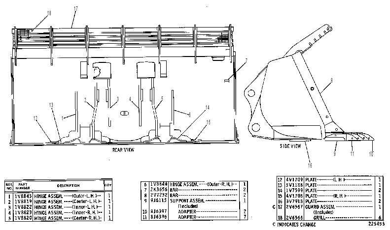 Ковш в сборе 5V1224 CAT
