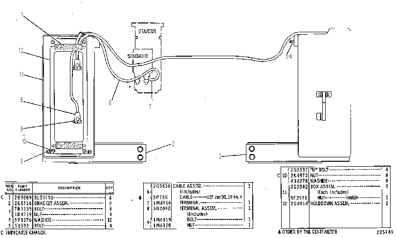 BATTERY BOX GP 2G4890 CAT