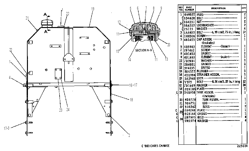 MOUNTING GP-GLOW PLUG 3N7674 CAT