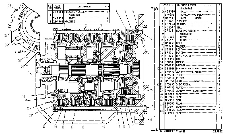 Планетарная передача 8P5958 CAT