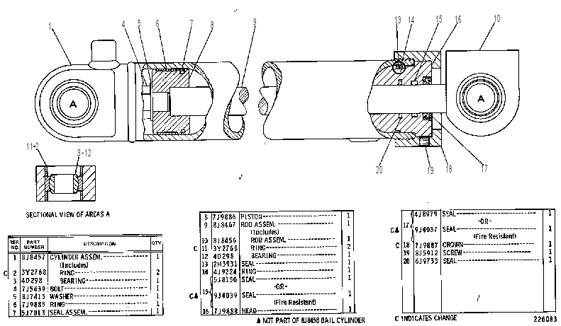 CYLINDER GP-BAIL 8J8458 CAT