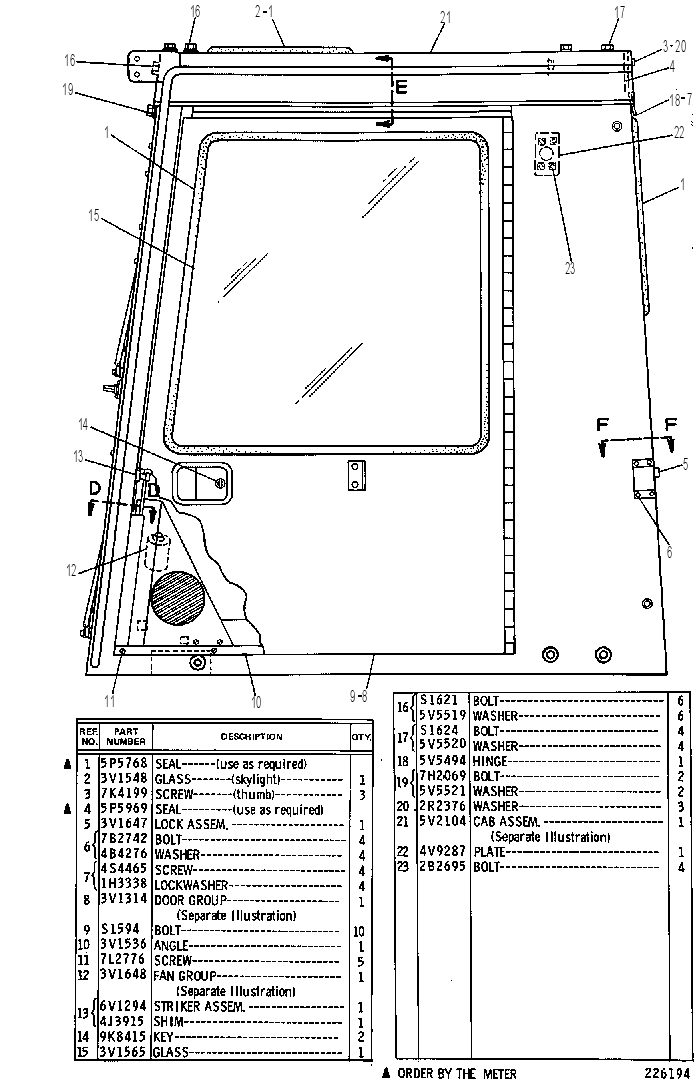Кабина 5V2111 CAT
