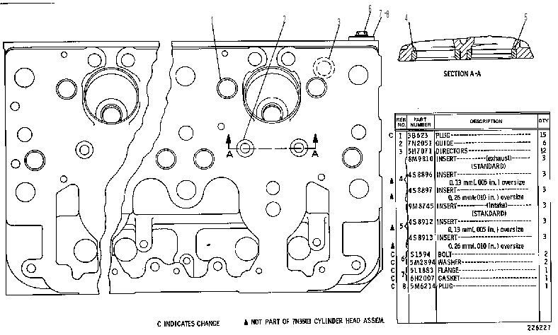 CYLINDER HEAD ASSEMBLY 7N3503 CAT