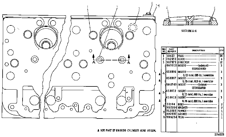 CYLINDER HEAD ASSEMBLY 8N6000 CAT