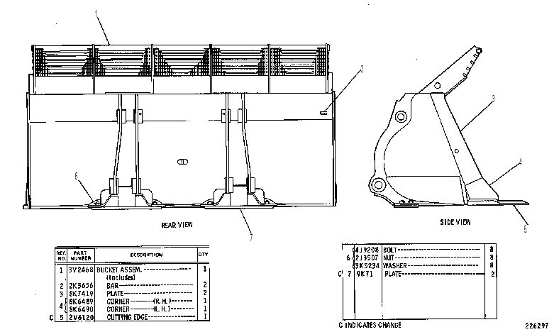 BUCKET GROUP 3V2469 CAT