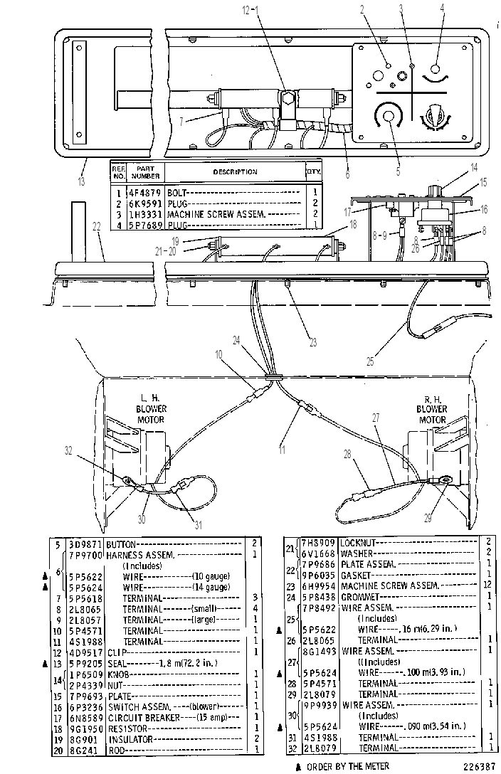 WIRING GP-PRESSURIZER 7P5055 CAT