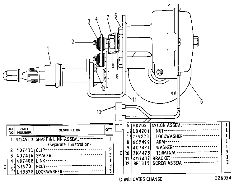 Стеклоочиститель 2G7510 CAT