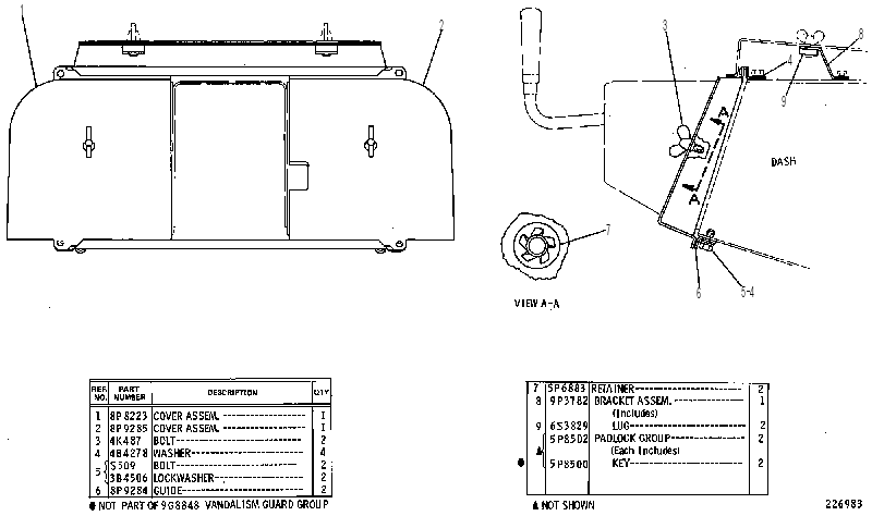 Защита от вандализма 9G8848 CAT