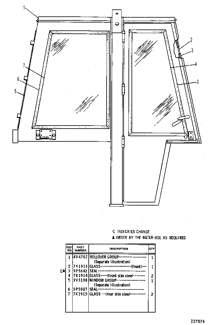 Каркас безопасности (ROPS) 4V4684 CAT
